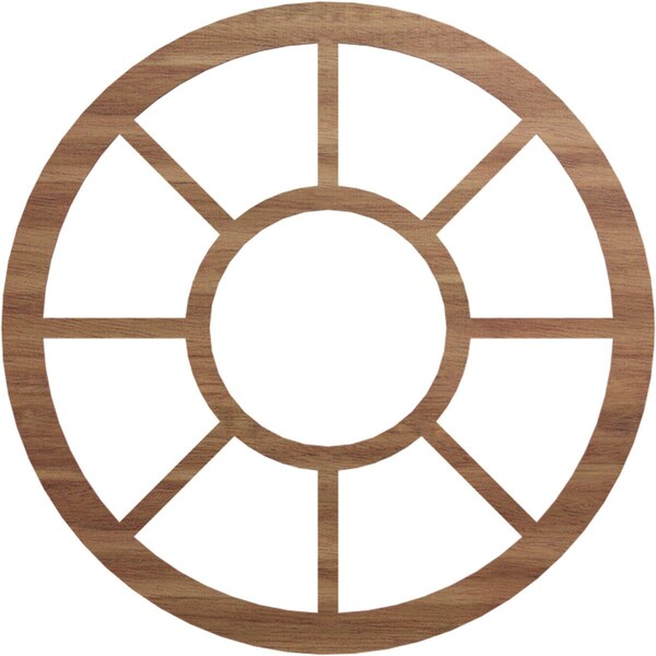 Ekena Millwork Grace Wood Fretwork Pierced Ceiling Medallion, Walnut, 40"OD x 14 1/2"ID x 1/4"T CMWP40X0250GRWA - main